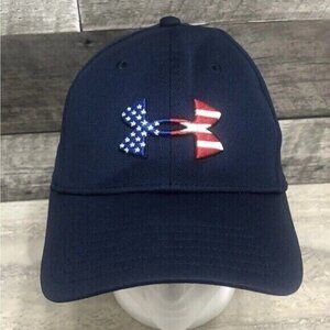 Under Armour Men's Freedom Blitzing Hat Blue Sz S/M
